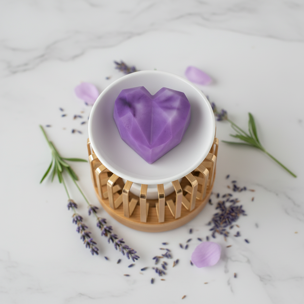 Fondant cœur lavande