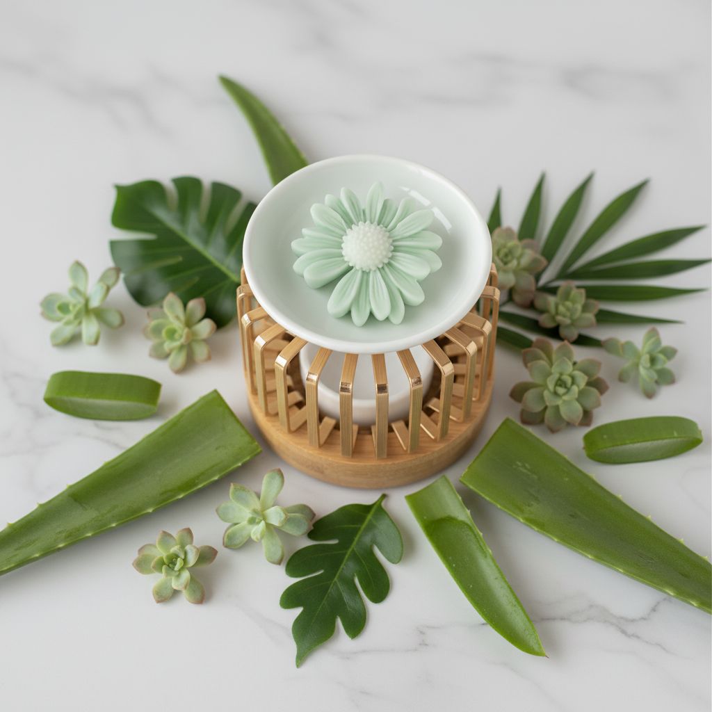 Fondant fleur aloé vera