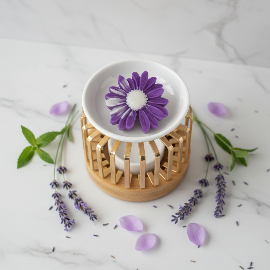 Fondant fleur lavande