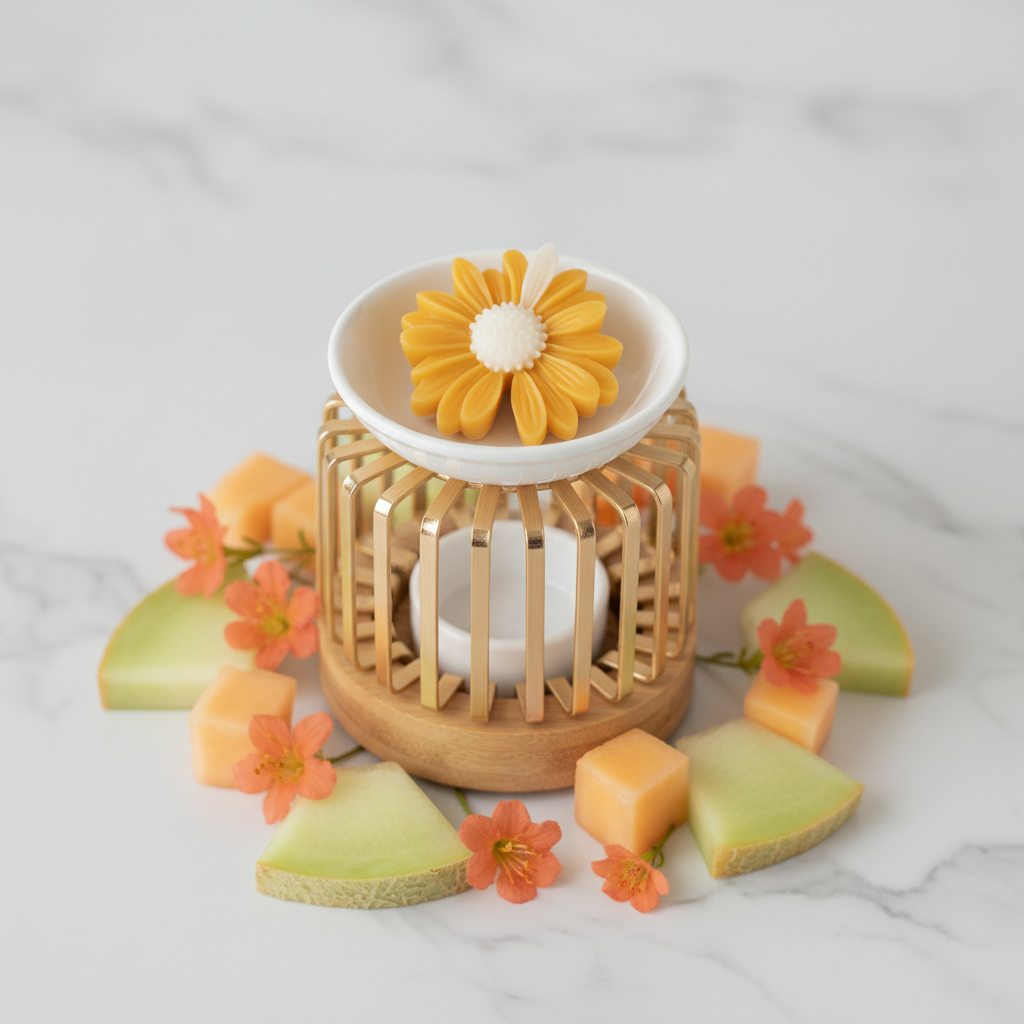 Fondant fleur melon