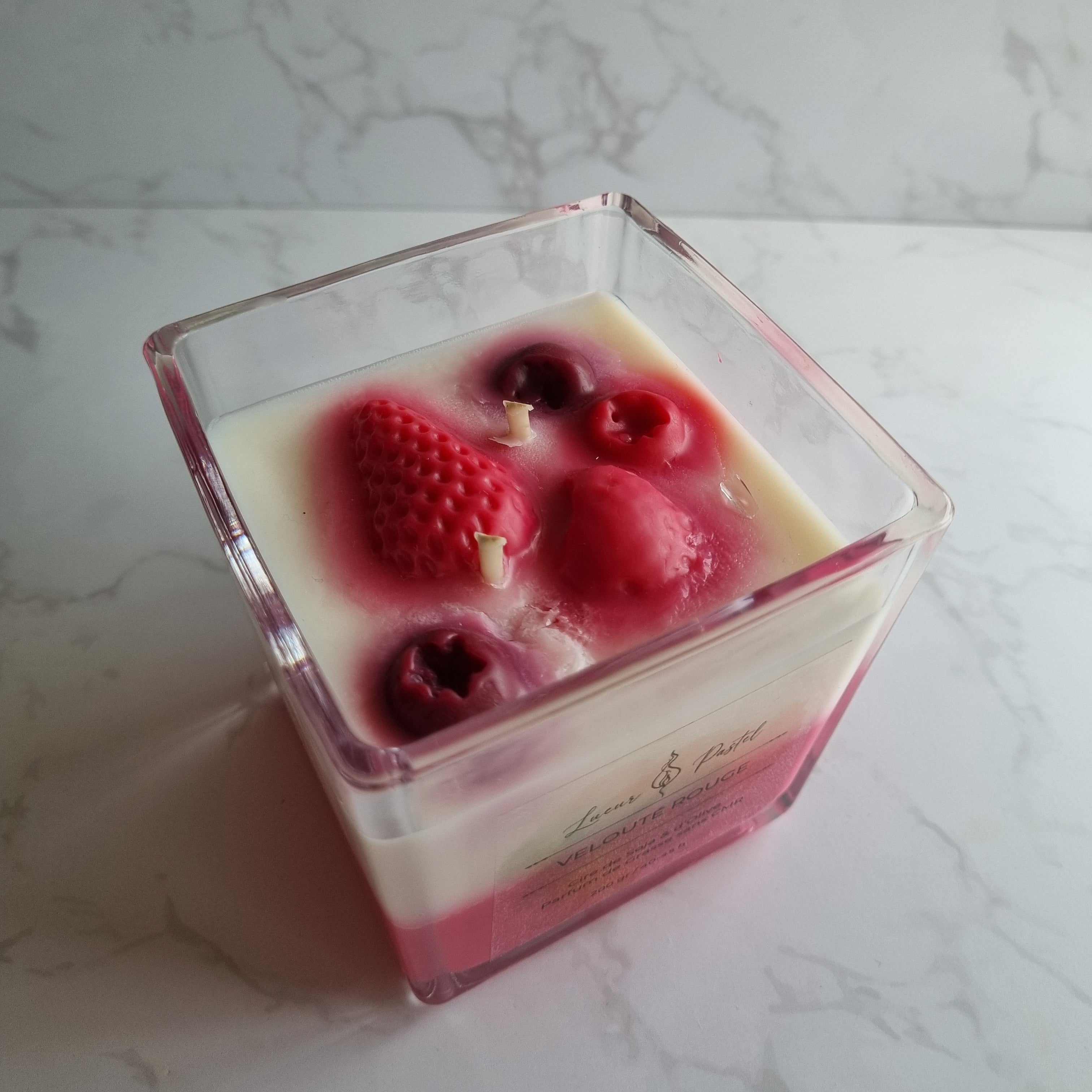 Imparfaite Bougie Velouté Rouge