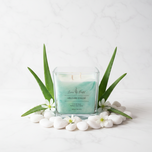 Velours d'Aloé marbré – de face